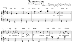 Summertime Sheet Music Lyrics